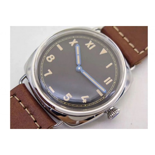 Panerai PAM448 O ZF 1:1 Best Edition on Thick Brown Leather Strap P.3000 Super Clone V2