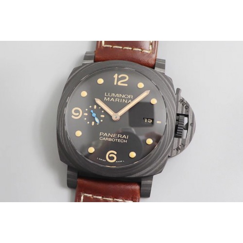 Panerai PAM 661 Carbotech VS Best Edition on Asso Leather Strap P9010