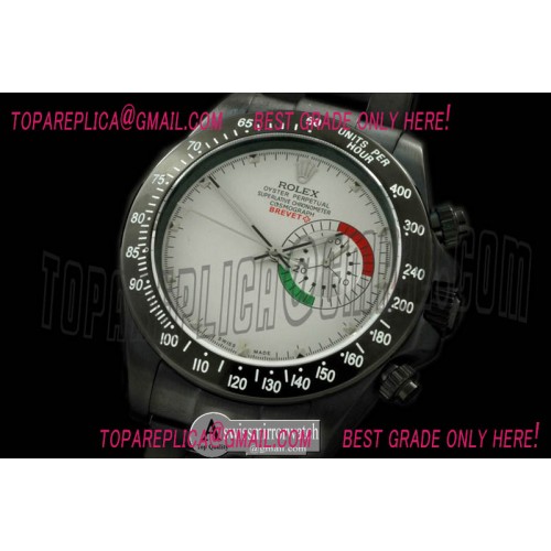 Rolex Brevet Plus Daytona PVD/PVD White Asian 2813
