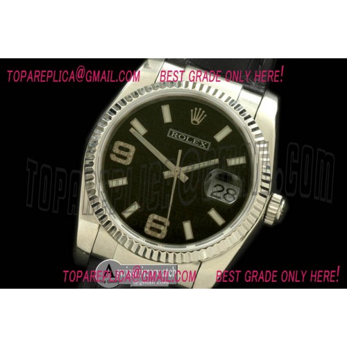 Rolex SS/LE Black Asian 2813 28800 Real Diamonds
