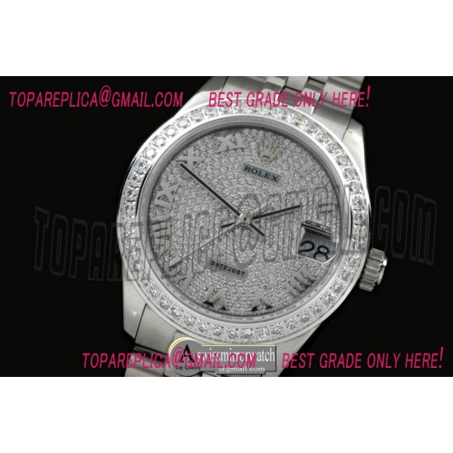 Rolex SS Jubilee Diam Roman Asian 2836