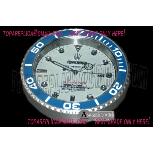 Rolex Dealer Clock Submarina Style Swiss Quartz