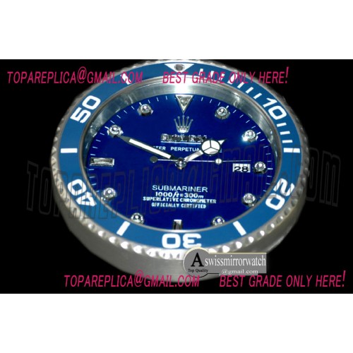 Rolex Dealer Clock Submarina Style Swiss Quartz