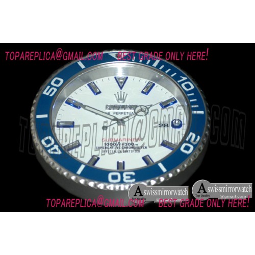 Rolex Dealer Clock Submarina Style Swiss Quartz