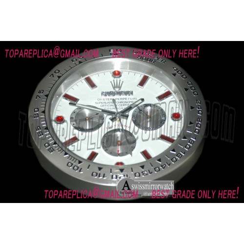 Rolex Dealer Clock Daytona Style Swiss Quartz