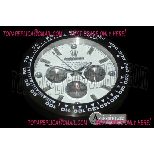 Rolex Dealer Clock Daytona Style Swiss Quartz