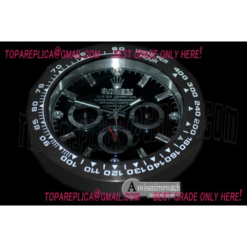 Rolex Dealer Clock Daytona Style Swiss Quartz