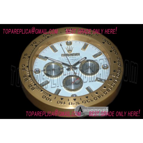 Rolex Dealer Clock Daytona Style Swiss Quartz