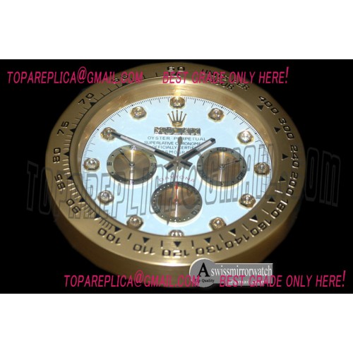 Rolex Dealer Clock Daytona Style Swiss Quartz
