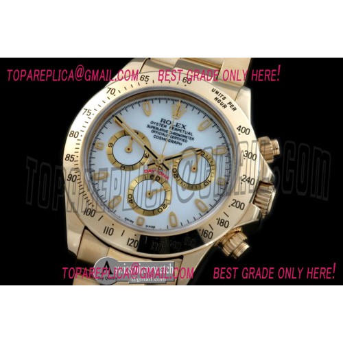 Rolex Daytona 116528 YG/YG White Stick A-7750 Sec@6 Rolex Daytona 116528 YG/YG White Stick A-7750 Sec@6