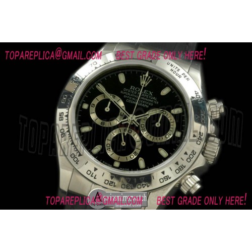 Rolex Daytona 116520 SS/LE Black Stick A-7750 Sec@6