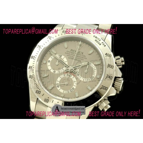 Rolex Daytona 116520 SS/SS Grey Stick A-7750 Sec@6 28800bph