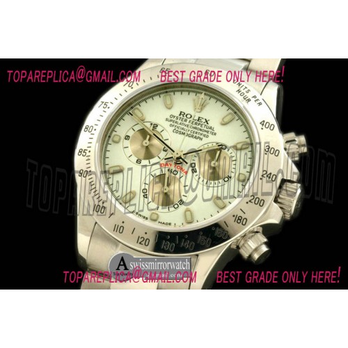 Rolex Daytona 116520 SS/SS White Stick A-7750 Sec@6
