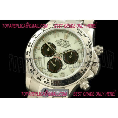 Rolex Daytona 116519 SS/SS White Num A-7750 Sec@6