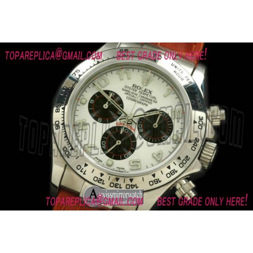 Rolex Daytona 116519 SS/LE White Num A-7750 Sec@6