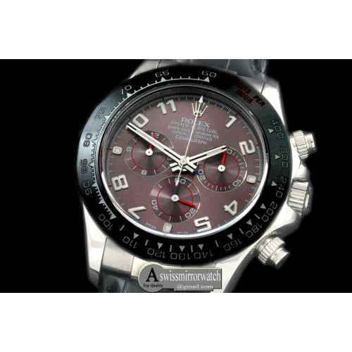 Rolex Daytona 116519 SS/CER/LE Grey Num A-7750 Sec@6