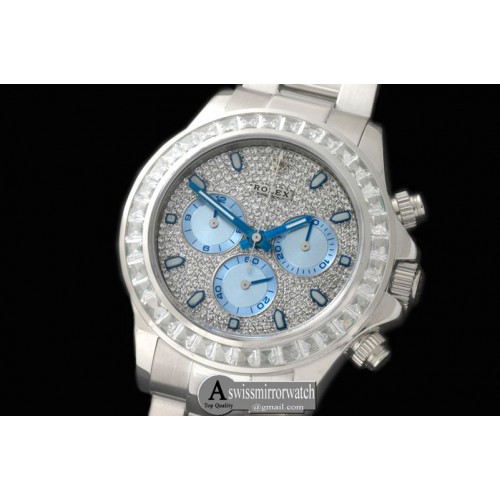 Rolex SS/SS/SQ-Diam Bez Full Diam Num A-7750 Secs@6.00