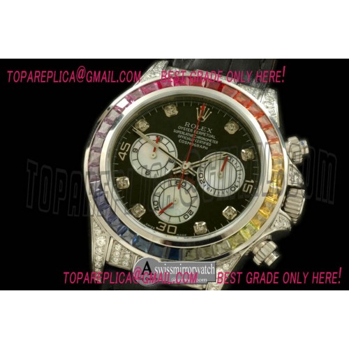 Rolex SS/LE/Colour Diam Bez Black Diam A-7750 Secs@6.00 Rolex SS/LE/Colour Diam Bez Black Diam A-7750 Secs@6.00