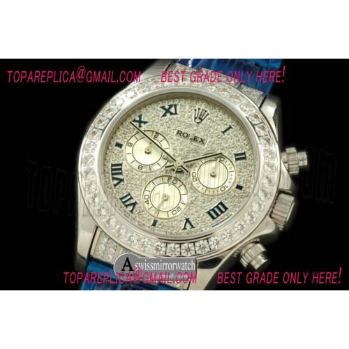 Rolex Daytona SS/LE/Diam Bez Full Diam Roman A-7750 Secs@6.00