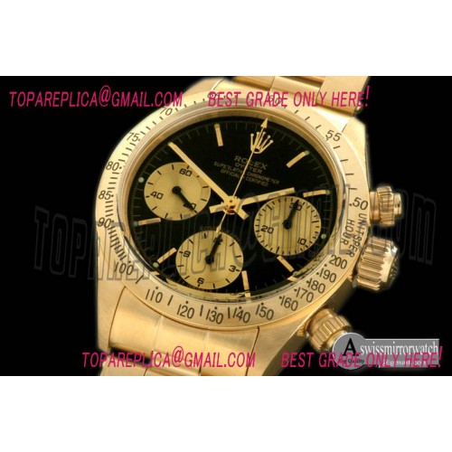 Rolex 6265 YG/YG Black Asian Venus 75 H/W