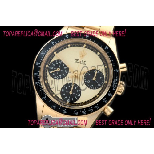 Rolex Vintage 6265 YG/YG Off White Asian Venus 75 H/W