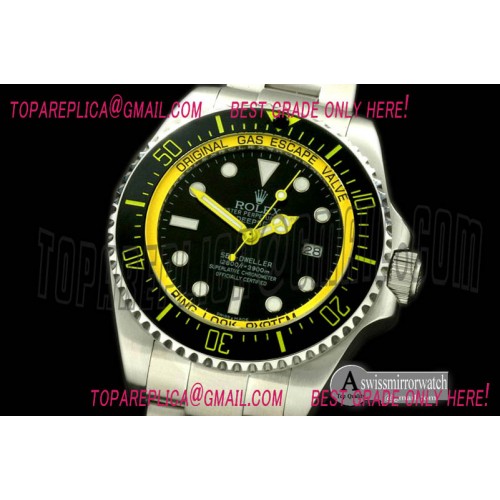 Rolex DeepSea Watch What if Edition SS Blk/Ylw A2813