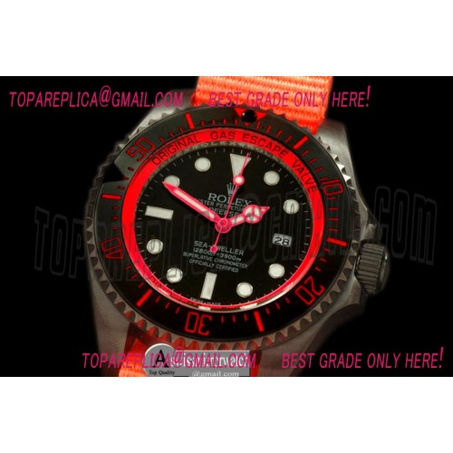 Rolex DeepSea Watch What if Edition PVD Blk/Red A2813