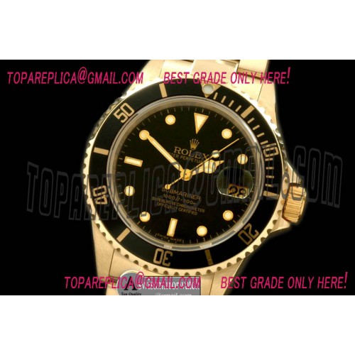 Rolex Submariner 16619 Black FG Sub Swiss 2824/3135