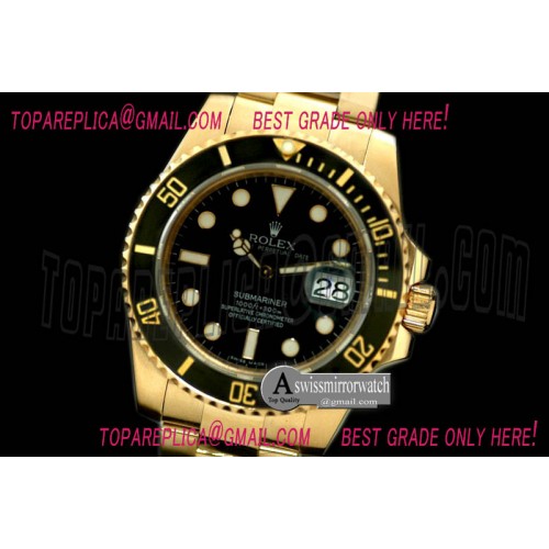 Rolex The 116619 Full Gold Submariner Asian 2813