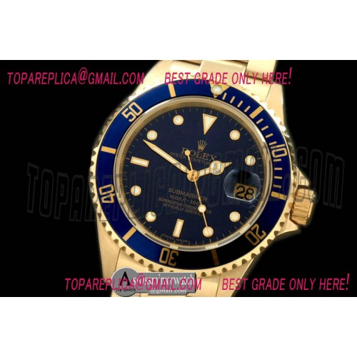 Rolex Submariner 16619 Blue FG Sub Asian 2813