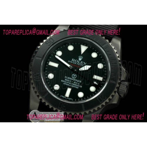 Rolex Submariner Pro Hunter Military Sub SS/NT Black A25J