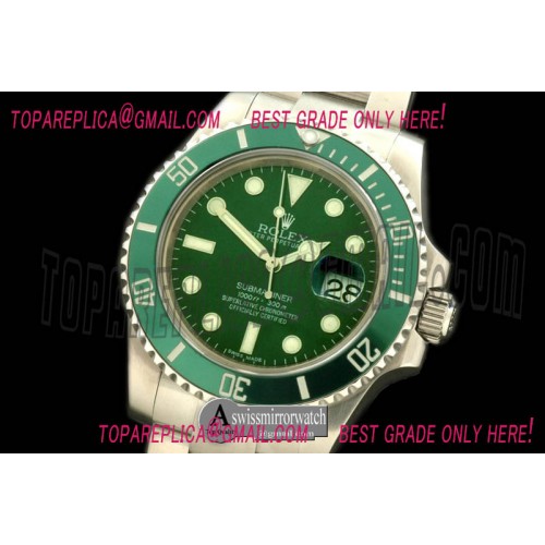 Rolex Submariner 116600LV Green Sub 21J
