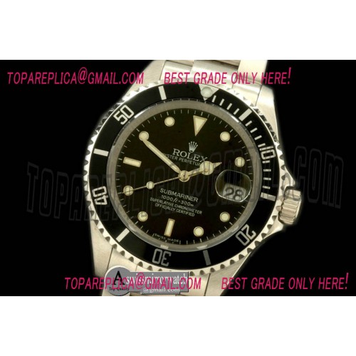 Rolex Submariner 16610 Black SS Sub Asian 2813 Rolex Submariner 16610 Black SS Sub Asian 2813