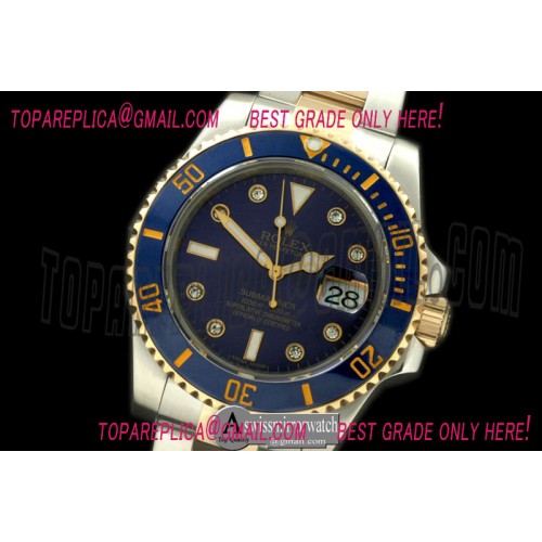 Rolex 116613 Blue TT/Diam Sub Asian 2836/3135 Rolex 116613 Blue TT/Diam Sub Asian 2836/3135