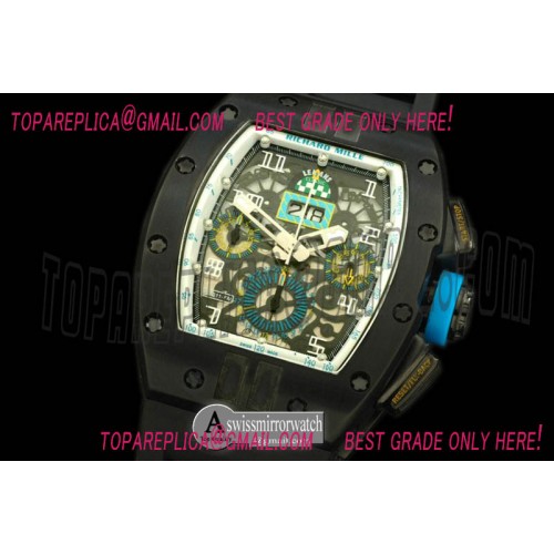 Richard Mille Lemans Classic Carbon PVD/RU Asian 7750