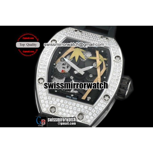Richard Mille Panda Tourbillon SS/RU Skeleton Asian 21J