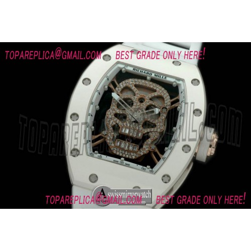 Richard Mille Skull Tourbillon CER/RG/RU R-Gold Asian 21J