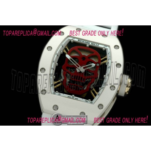 Richard Mille Skull Tourbillon CER/RG/RU Red Asian 21J Decorated