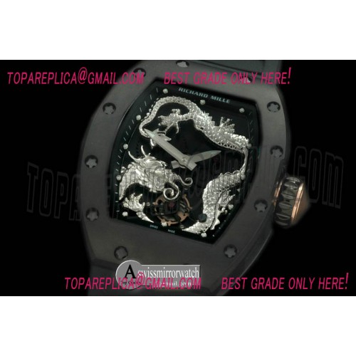 Richard Mille Jackie Chan Dragon Tourbillon PVD/RU Black/Plat Asian 21J