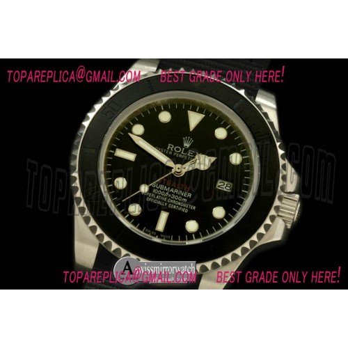 Rolex Submariner Project X Red Stealth Sub SS/Nato Asian 2836