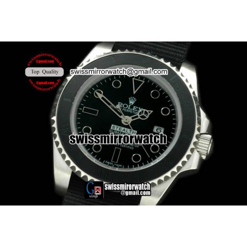 Rolex Submariner Project X Stealth Sub SS/Nato Asian 2836