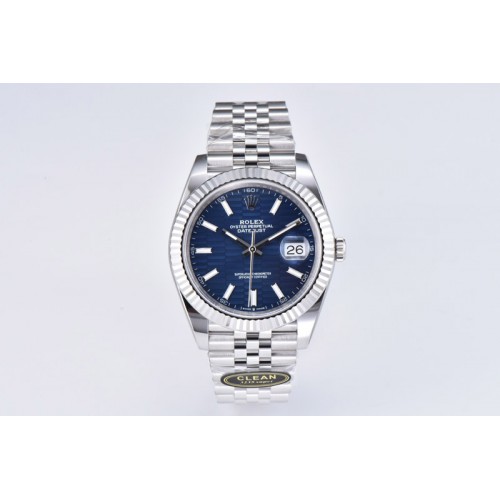Rolex DateJust 41 126334 Clean 1:1 Best Edition 904L Steel Blue Texuted Dial on Jubilee Bracelet VR3235