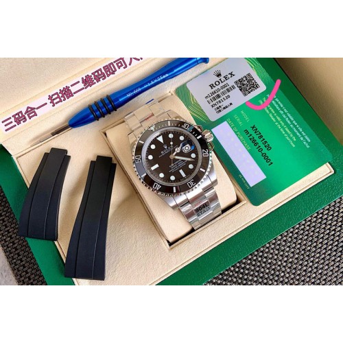 Rolex Submariner 126610 LN Black Ceramic Bezel 904L Steel 1:1 Best Edition Black Dial On 904L Bracelet Swiss Eta-2824
