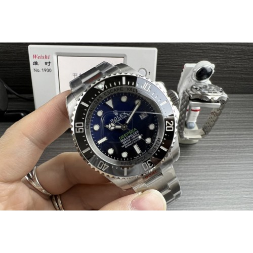 Rolex Sea-Dweller DEEPSEA 126660 "D-BLUE" SS JVS 1:1 Best Edition New Blue Dial On Oyster Bracelet VR3235
