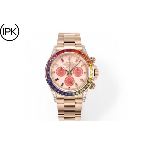 Rolex Daytona 116595 RBOW Rainbow IPK Best Edition Gold/RG Dial on RG Bracelet A7750 Rolex Daytona 116595 RBOW Rainbow IPK Best Edition Gold/RG Dial on RG Bracelet A7750