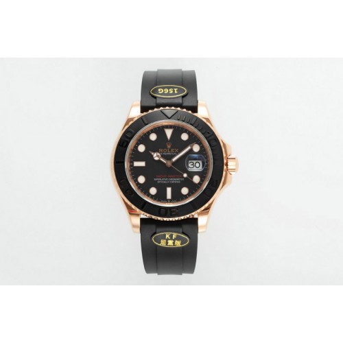 Rolex Yacht-Master 126655 KF 1:1 Best Edition RG Wrapped on Oysterflex Strap VR3235 (Gen Weight)