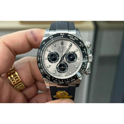 Rolex Daytona 116519 Gold Factory 1:1 Best Edition Gray Dial on Oysterflex Strap SH4130 (Gain Weight)