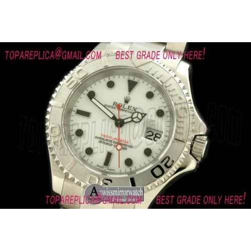 Rolex Yachtmaster Men SS White Swiss Eta 2836/3135