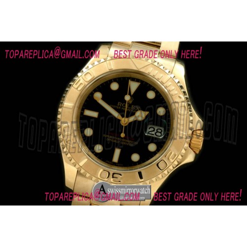 Rolex Yachtmaster Men FG Black Swiss Eta 2836/3135
