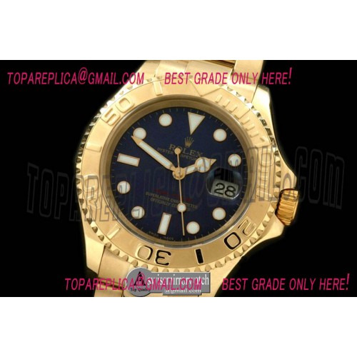 Rolex Yachtmaster Men FG Black Asian Clone 2836/3135
